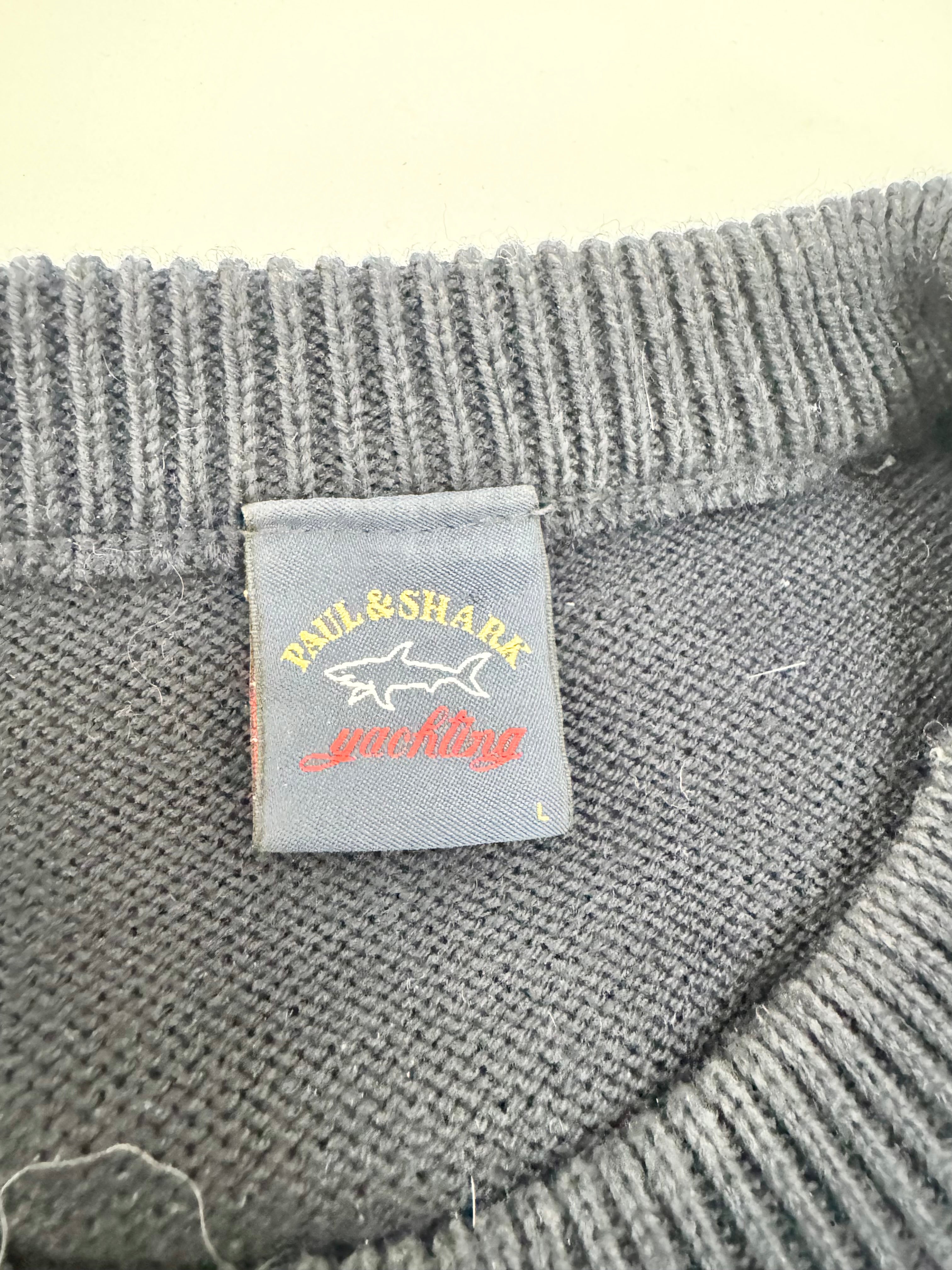 Paul Shark Deep Navy Wool Sweater - L