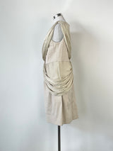 Jayson Brunsdon Sandy Taupe Midi Dress - AU12