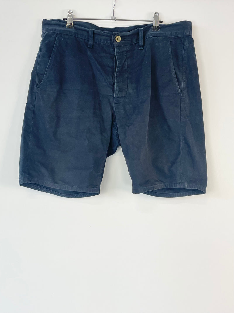 Rag & Bone Navy Blue Standard Issue Chino Shorts - 33