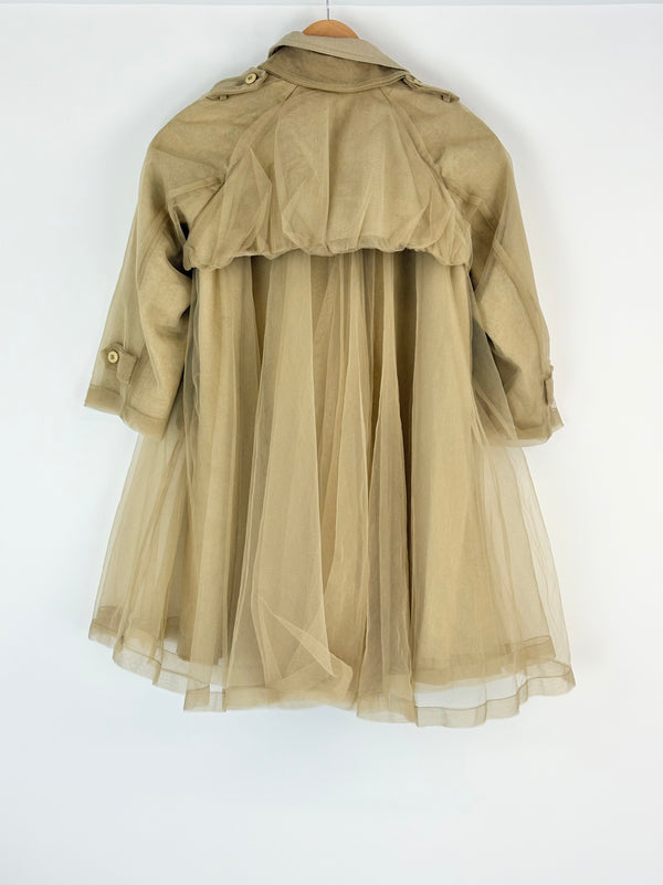 jnby by JNBY Kids Beige Mesh-Layered Coat - 120/56