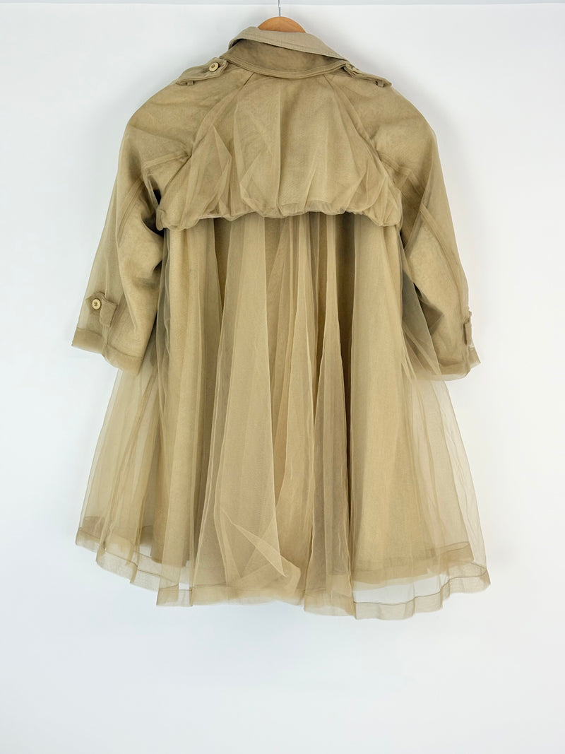 jnby by JNBY Kids Beige Mesh-Layered Coat - 120/56
