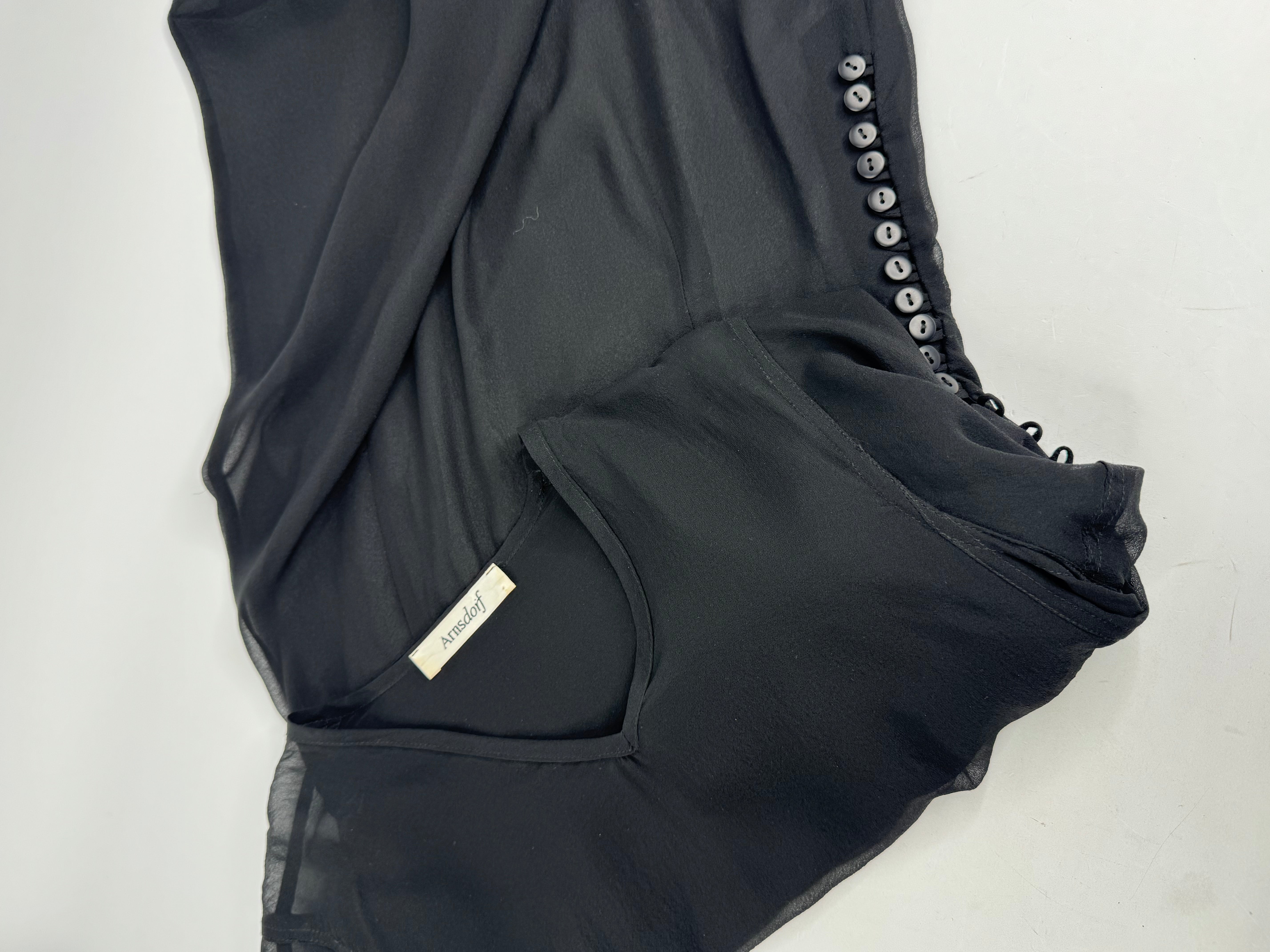 Arnsdorf Sheer Black Dress - AU8
