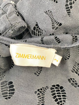Zimmermann Black Lace Midi Dress - AU10