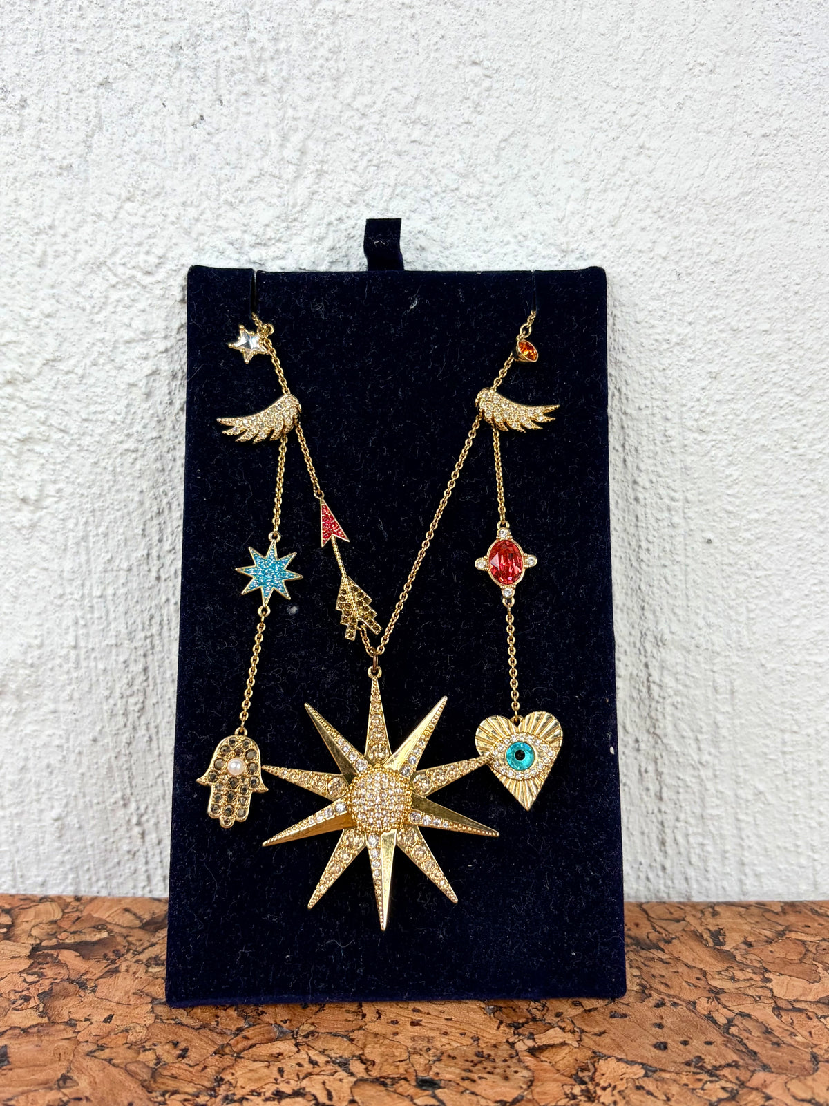 Swarovski Lucky Goddess Asymmetrical Earrings & Necklace Set