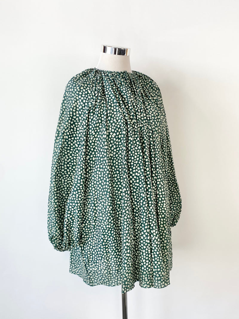 Matteau Emerald Wildflower Voluminous Mini Dress NWT - AU12