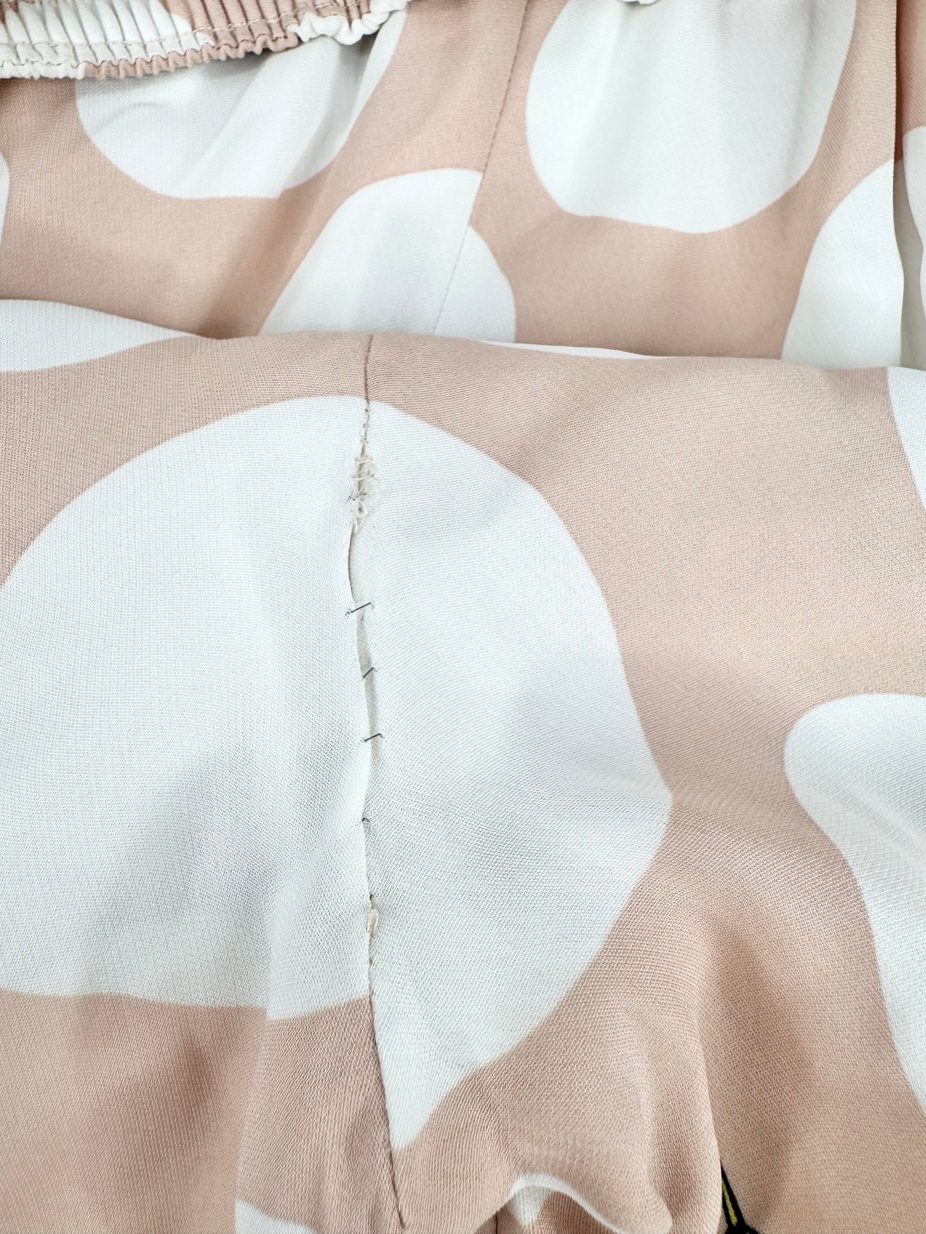 Kenzo Pale Peach & White Dot Slacks - AU10