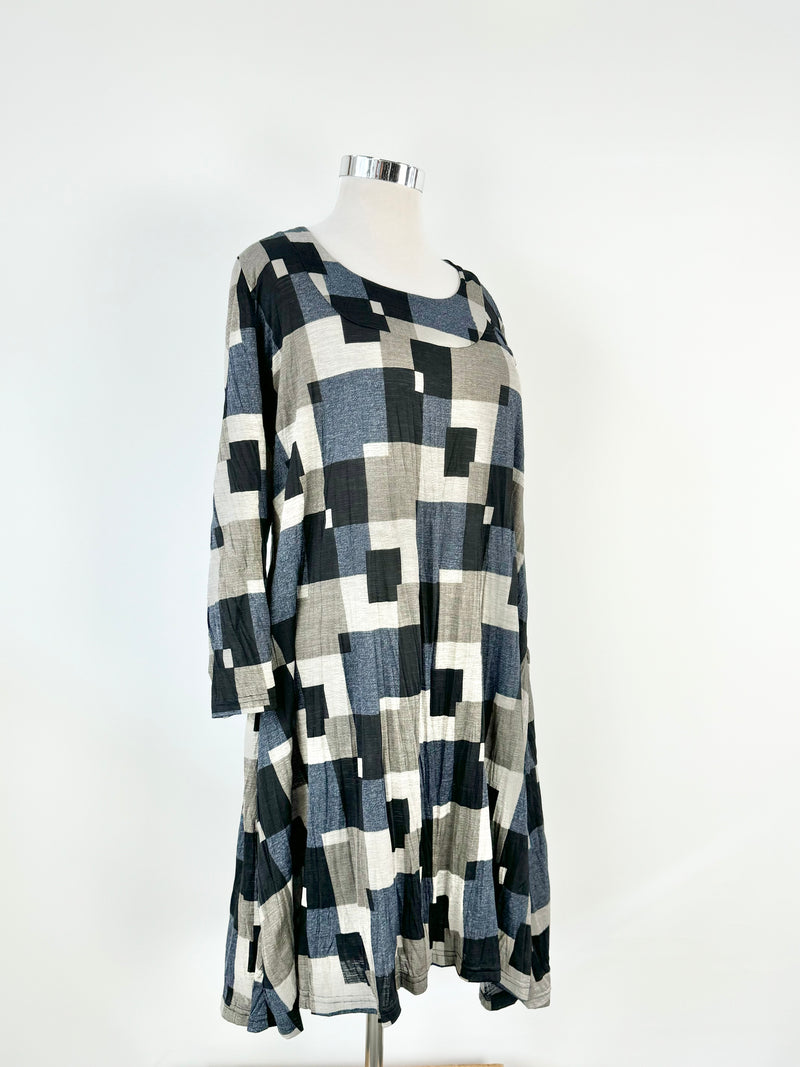 Jean Jones Square Patterned Dress - AU20