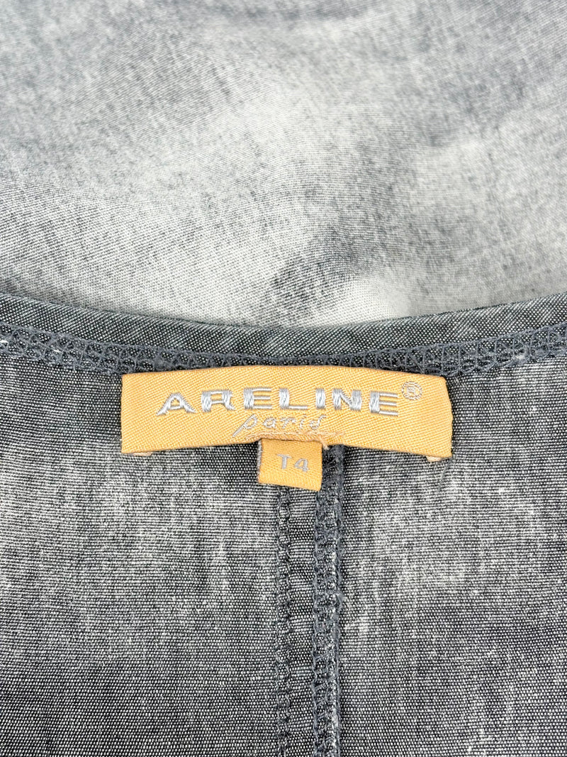 Areline Paris Faded Charcoal Tunic Dress - AU10