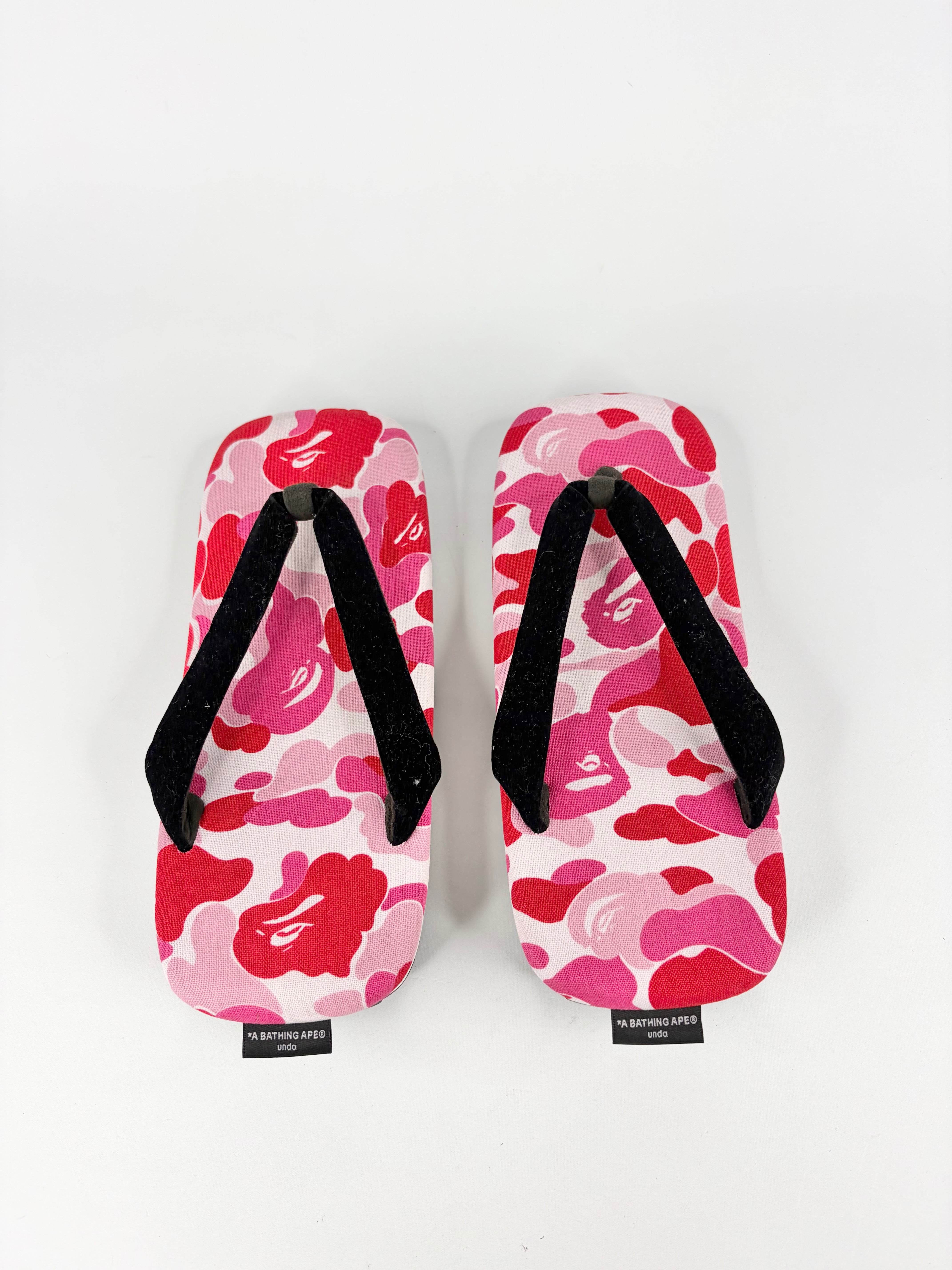 A Bathing Ape Pink Camo Thongs