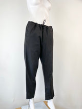 Sandro Black Wool Blend Slacks - AU10