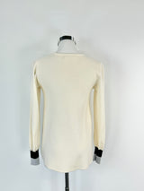 Cable Melbourne Cream Merino Wool Jumper - AU6/8