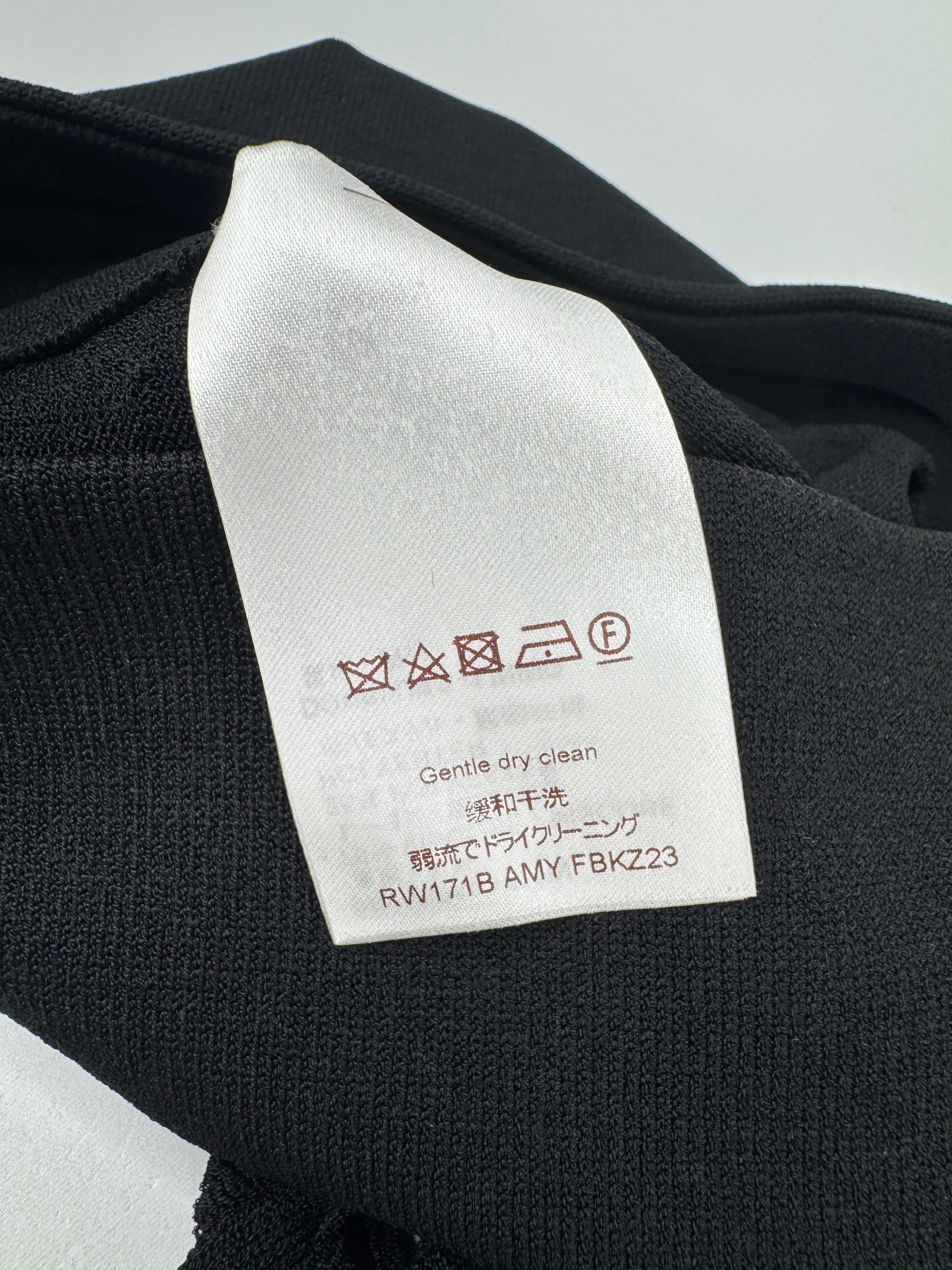 Louis  Vuitton Black Stretch Knit Skirt With Cut Out Detail - AU8