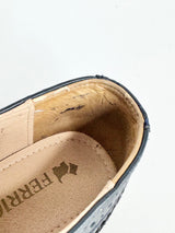 Ferrioni Navy Blue Brogue Lace Ups - EU37.5