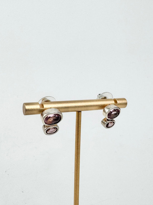 Espirit Silver & Amythest Earrings