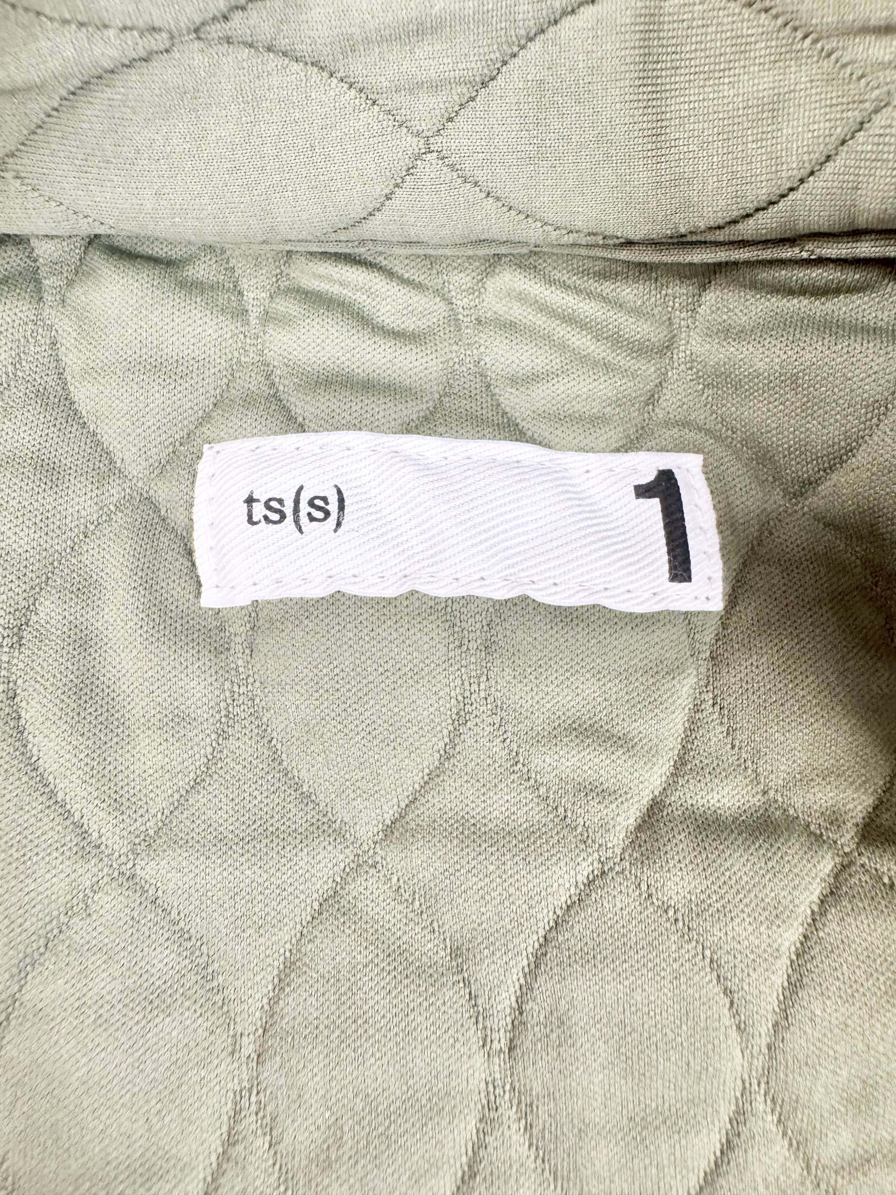 ts(s) Green Quilted Open Jacket - S