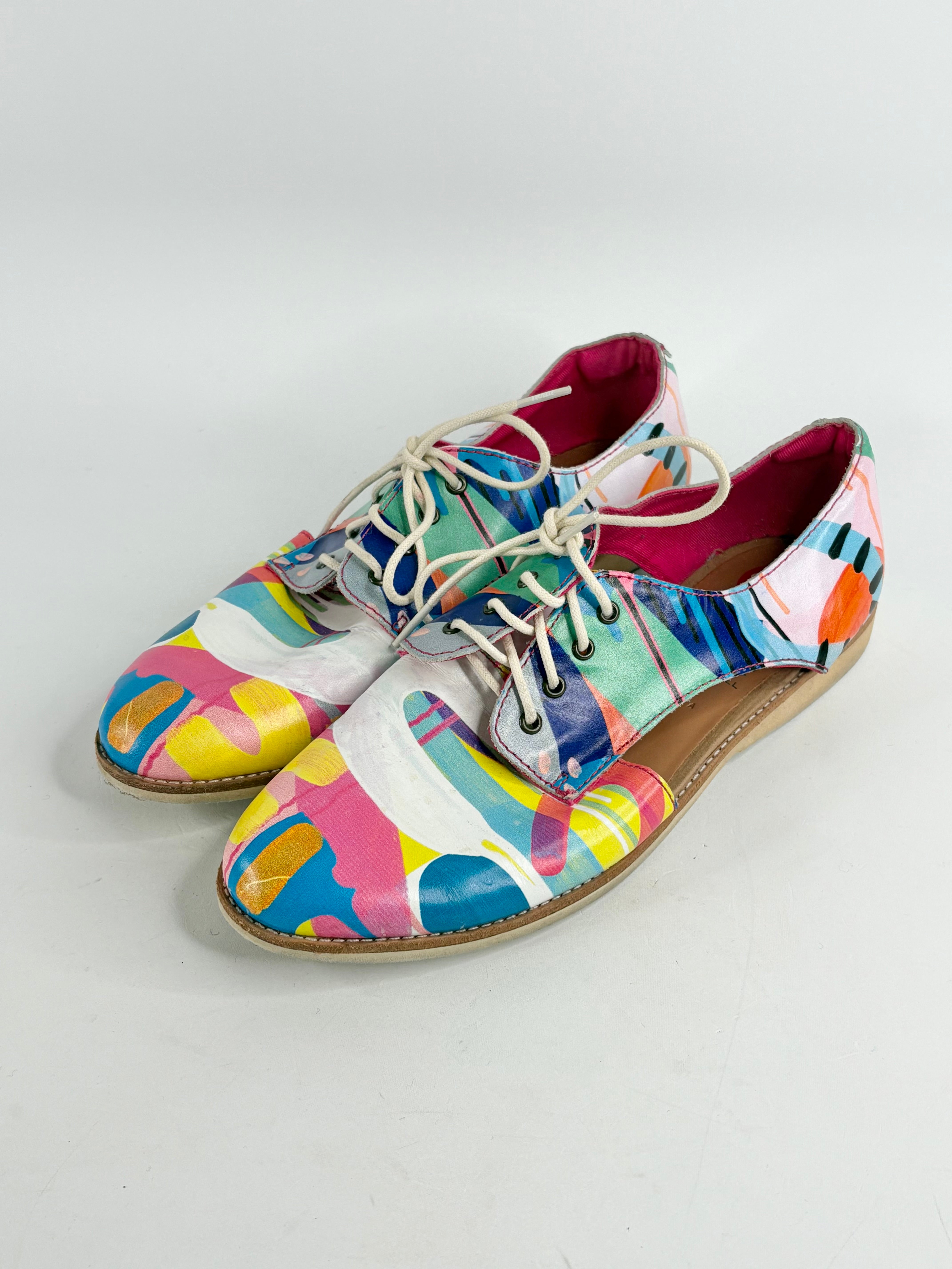 Rollie x Tiff Multicolour Leather 'Sidecut' Lace Ups - EU41