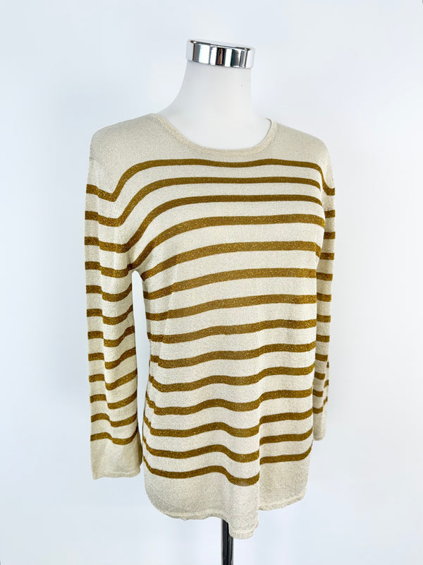 Karen Walker Gold & Mustard Knit Top - AU6