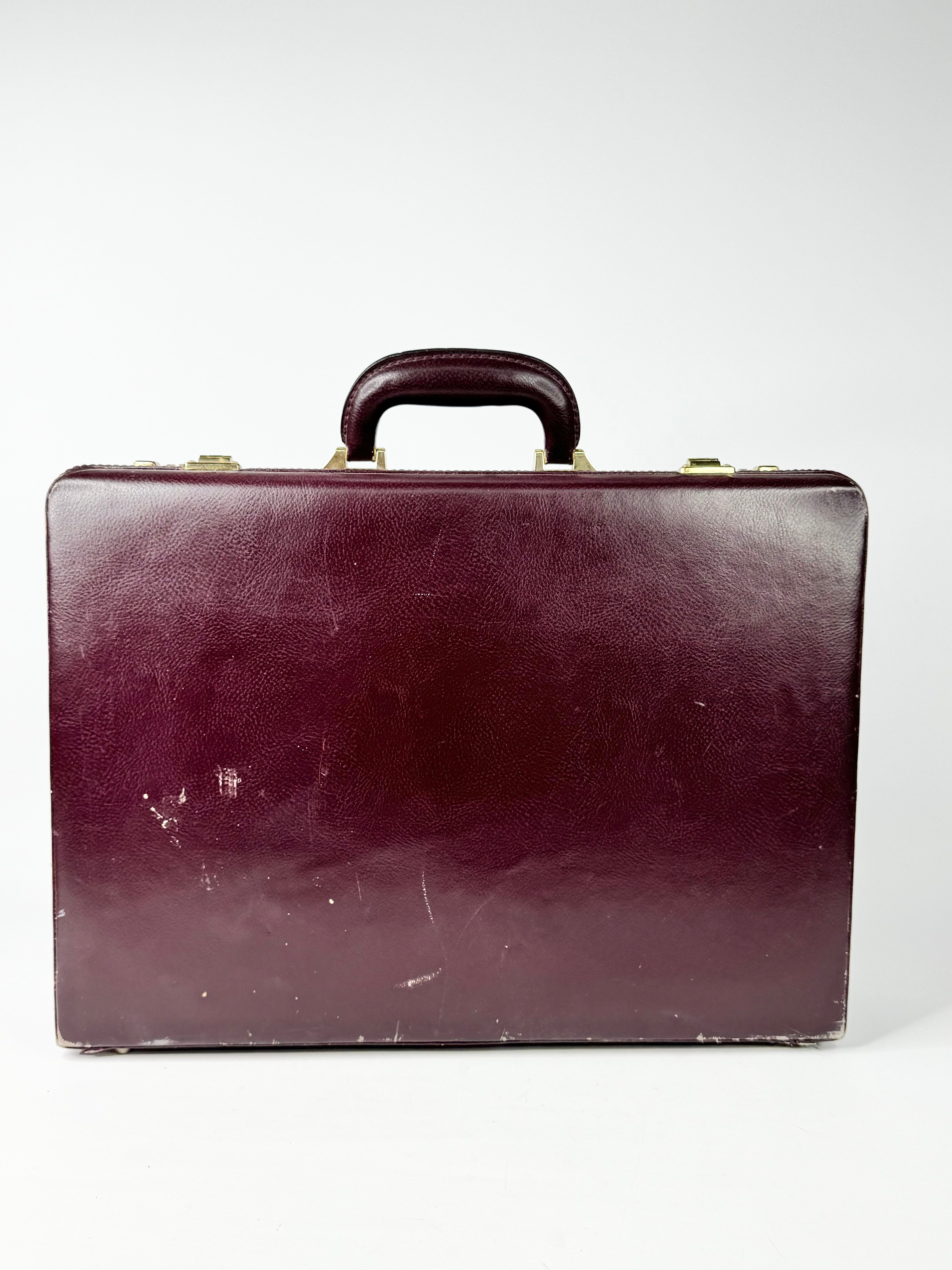 MFW Oxford Red Leather Briefcase