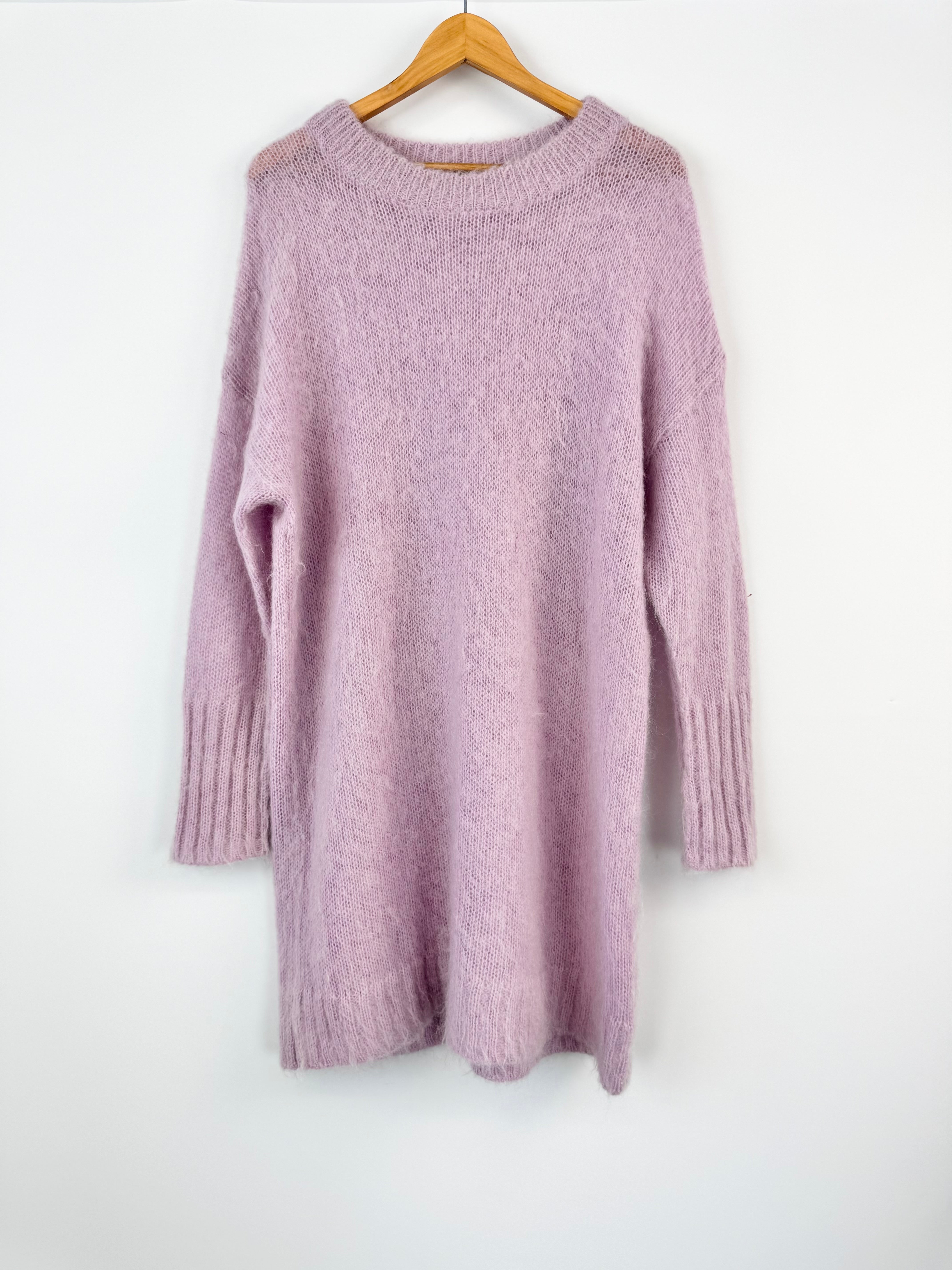 Gorman Pastel Lavender Mohair & Wool Blend Dress - AU12