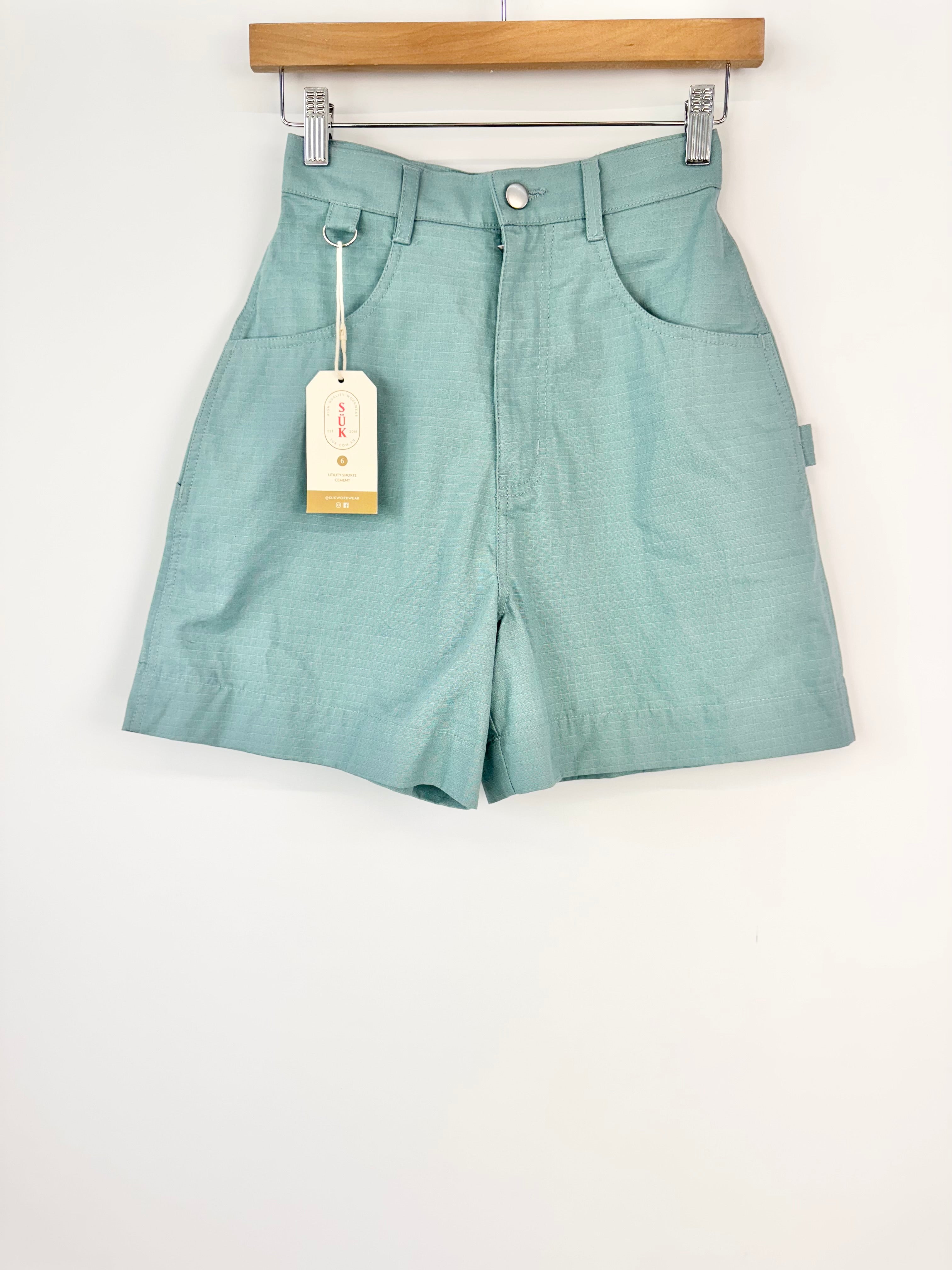 SÜK Workwear Light Blue Shorts NWT - AU6