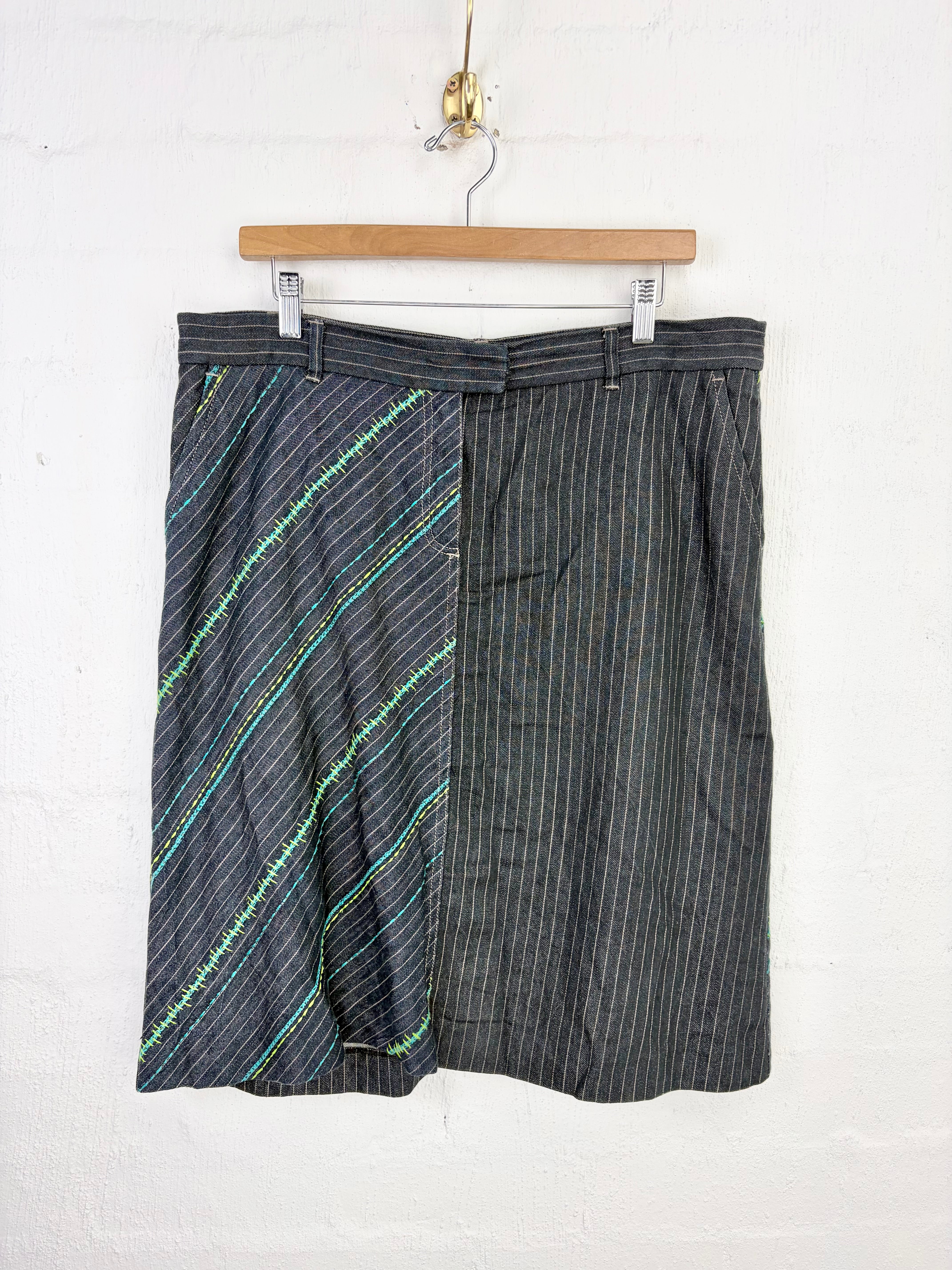 Kenzo Jeans Embroidered Denim Skirt - AU18