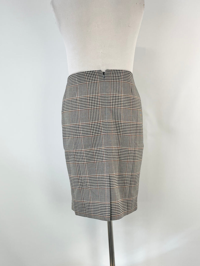 Hobbs London Multicolour Houndstooth 'Sophia' Skirt - AU12