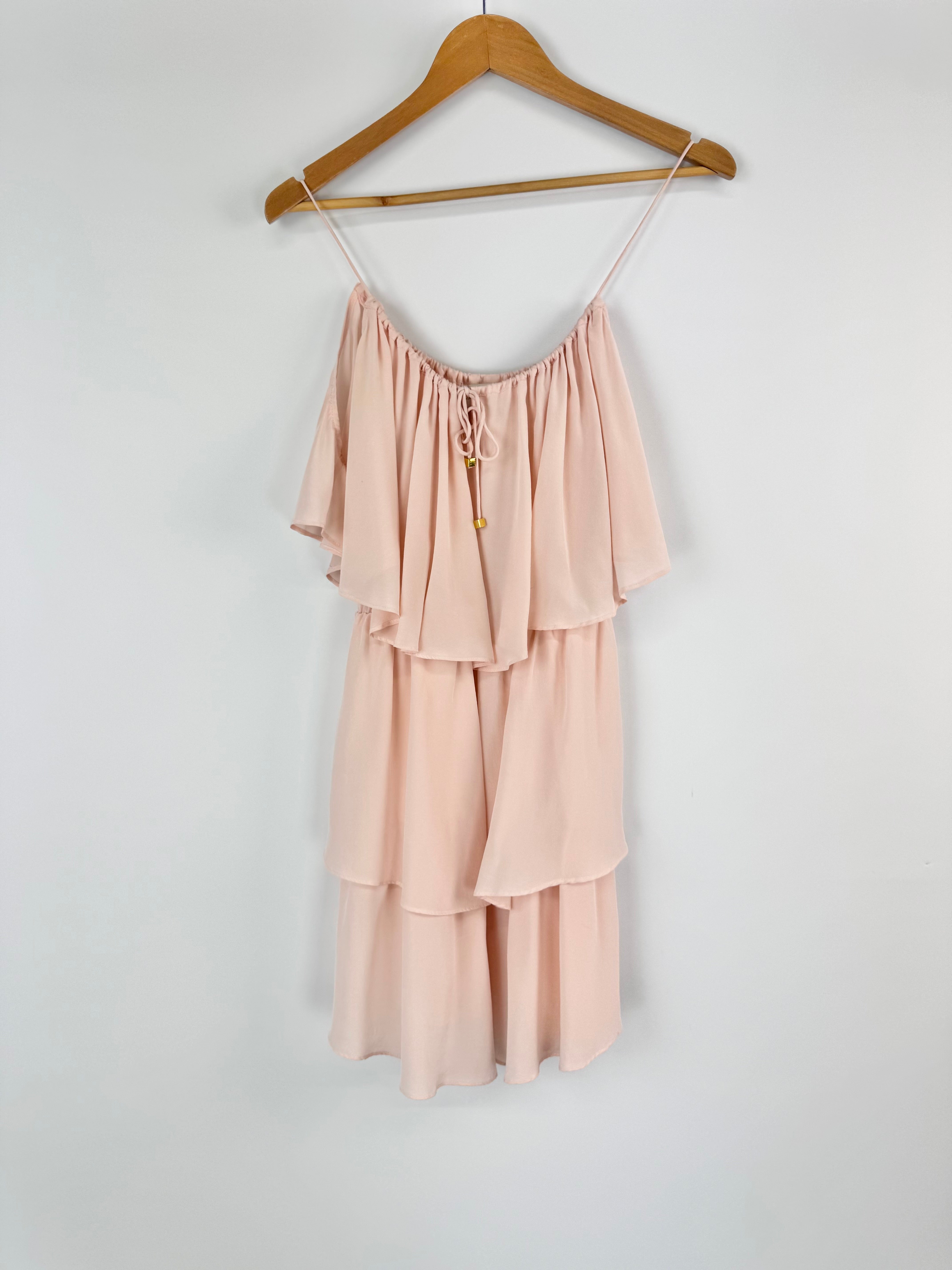 Zimmermann Pastel Peach Silk Dress - AU10