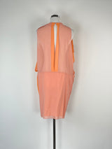Acne 'Mallory' Peach Contrast Dress - AU12