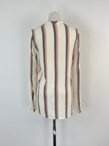 Maje White Striped Tunic - AU8