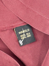 Manolo Triple-Toned Pink Silk Top - AU8/10