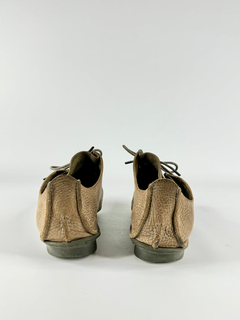 Trippen Muted Green Lace Up Shoes - EU37.5/38