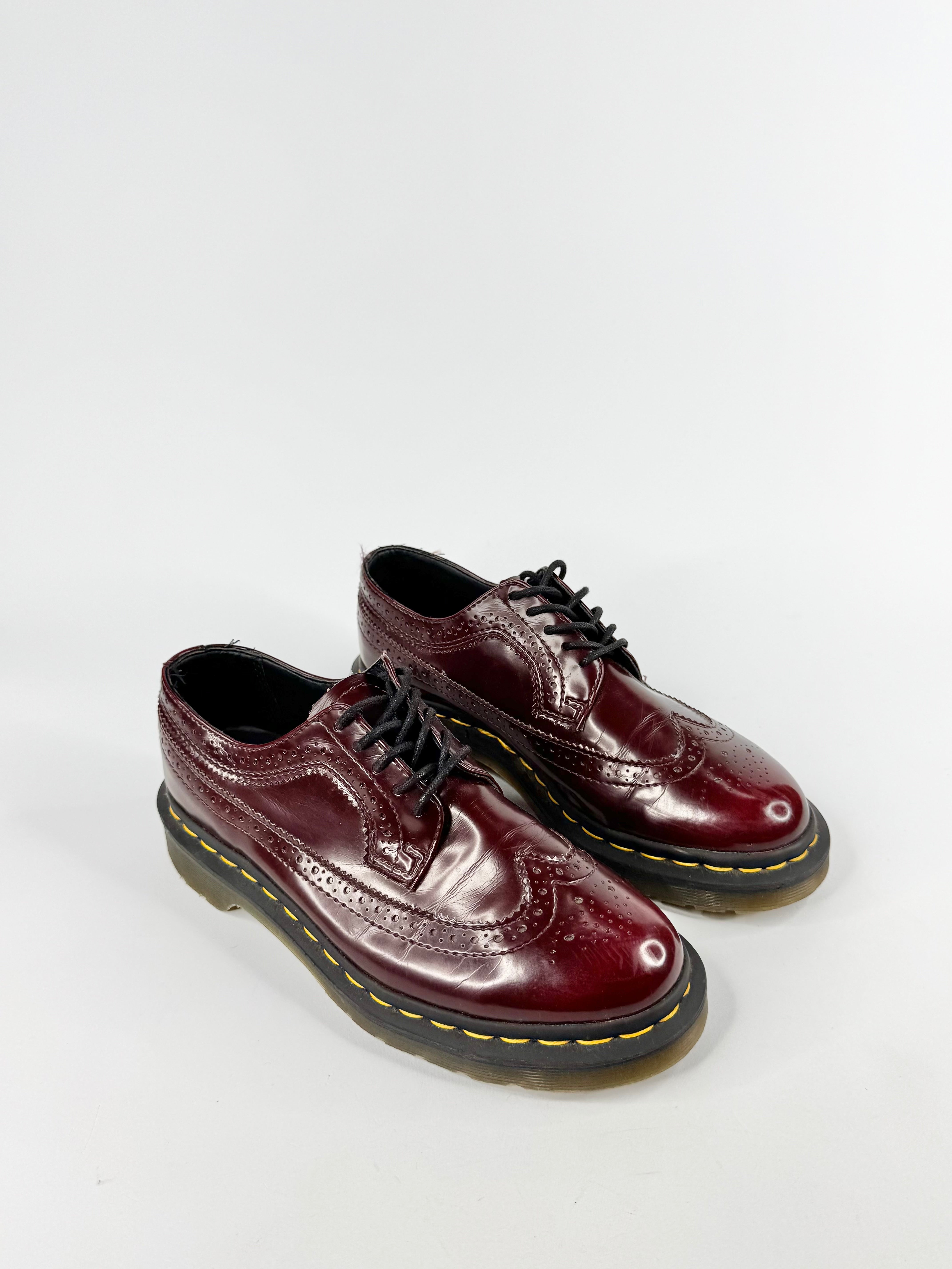 Dr. Marten Cherry Red Vegan Brogues - EU38