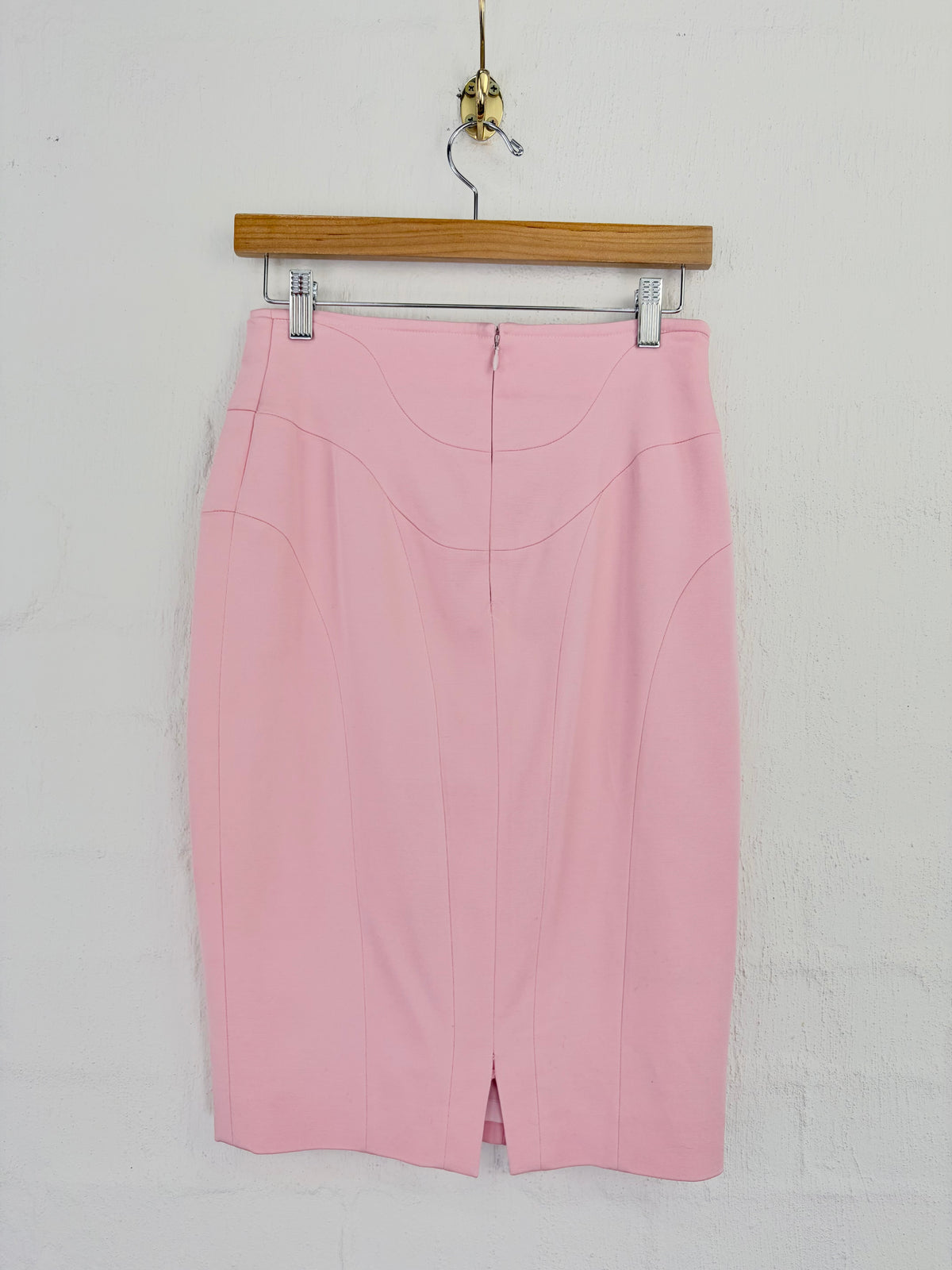 Versace 2012 Cherry Blossom Pink Pencil Skirt - AU8/10