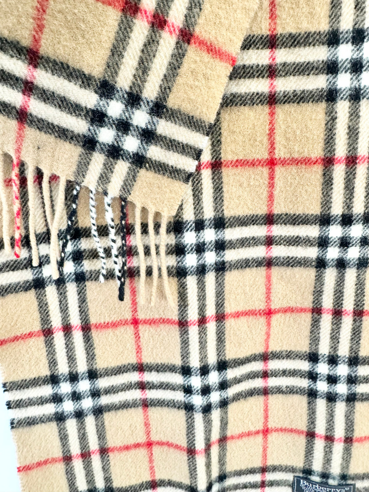 Burberrys of London Beige Novacheck Scarf
