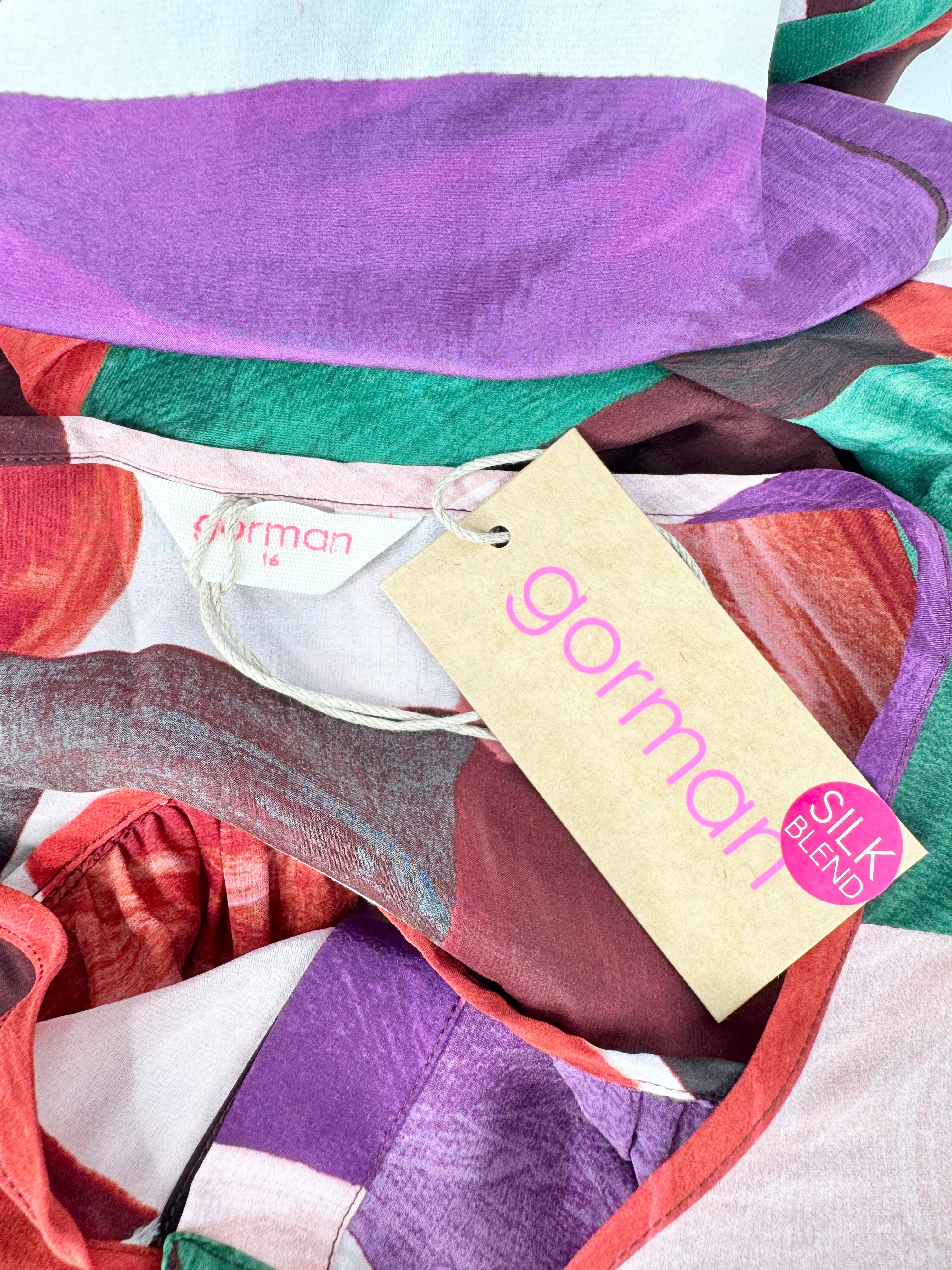 Gorman Multicolour 'Painted Blocks' Long Dress NWT - AU16