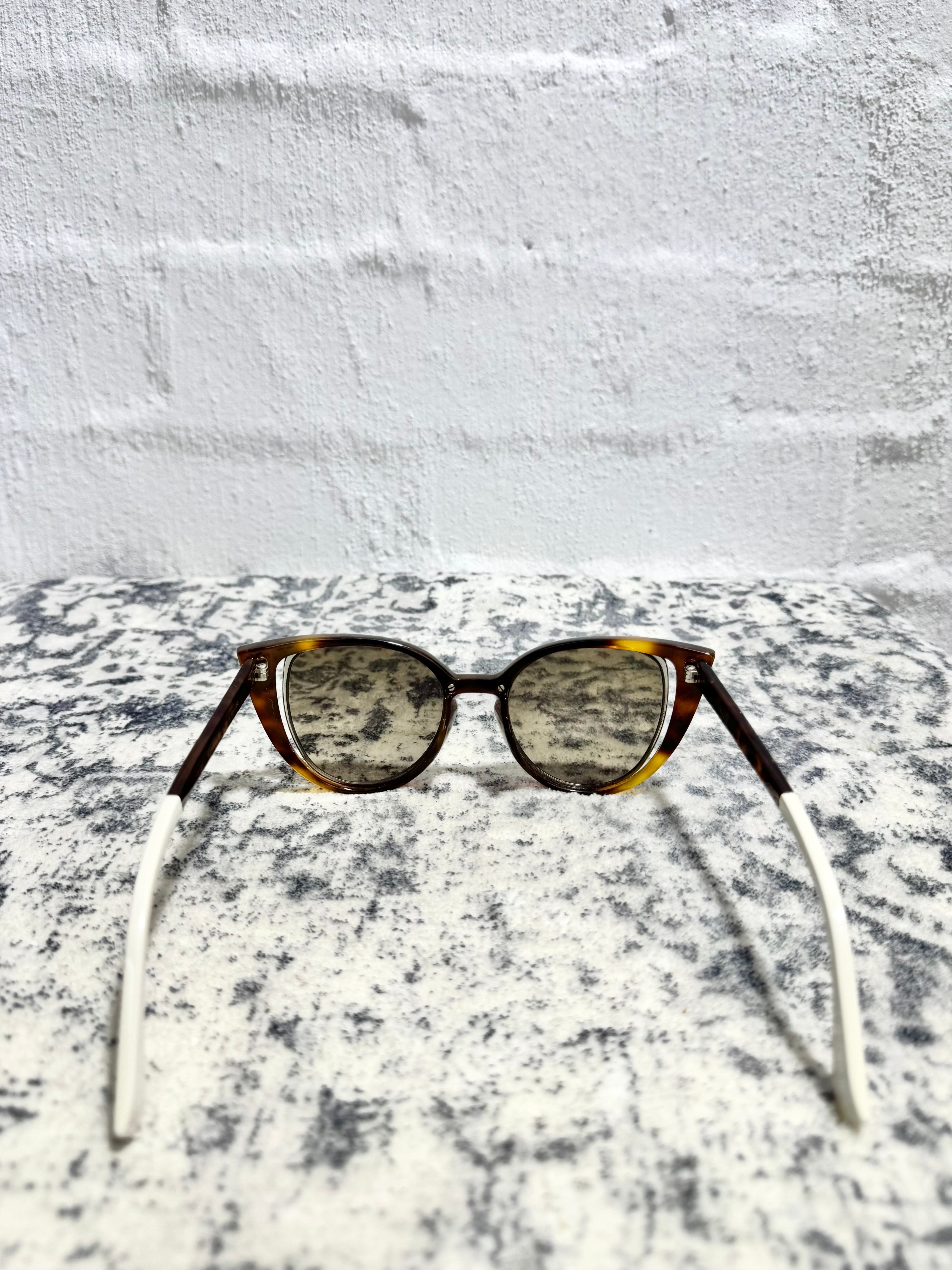 Fendi FF0136/S Havana Butterfly Sunglasses