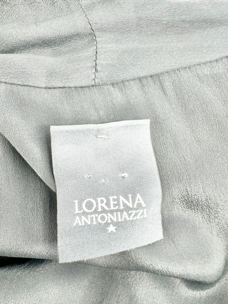 Lorena Antoniazzi Black Silky Midi Dress - AU10