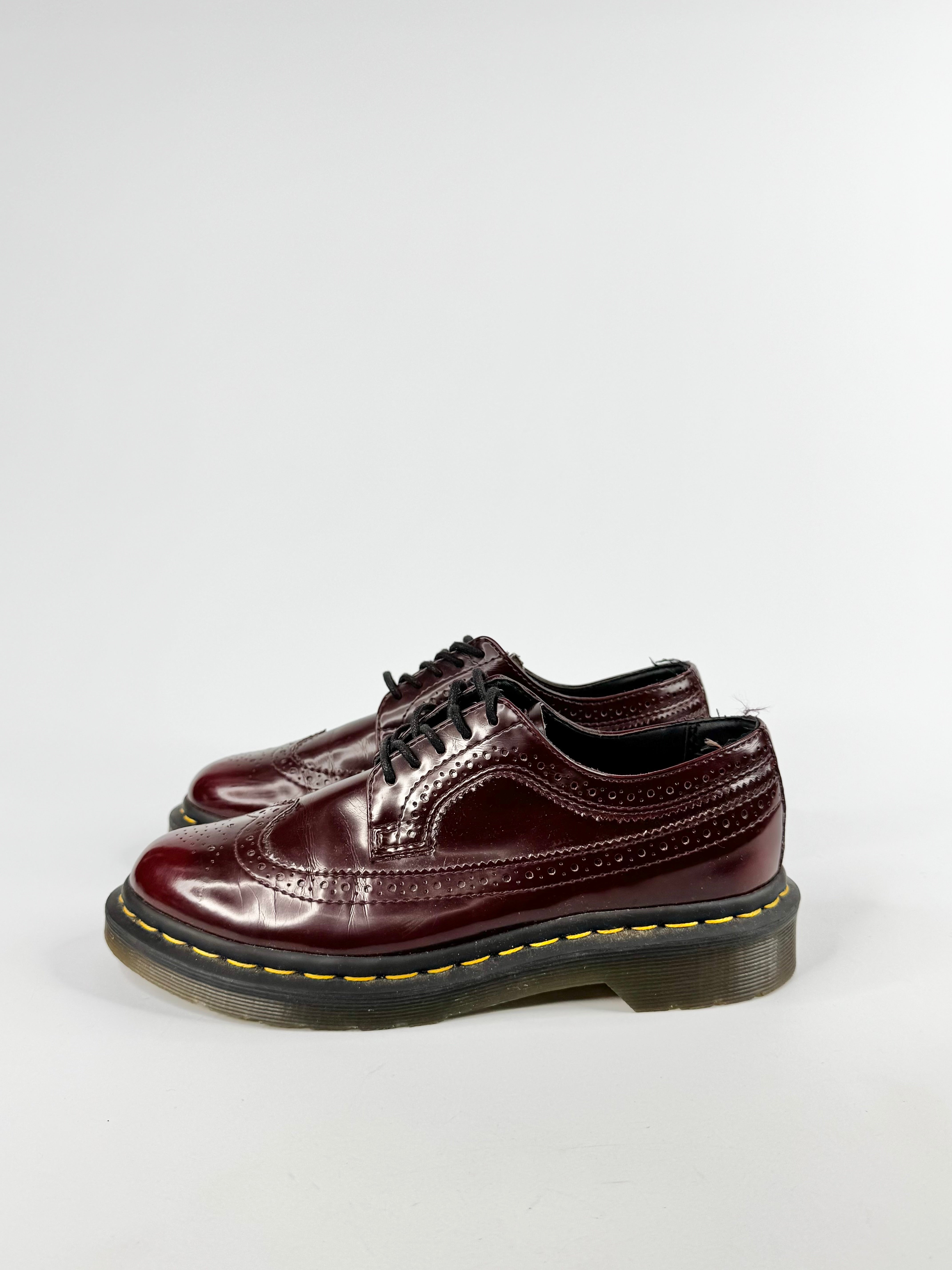 Dr. Marten Cherry Red Vegan Brogues - EU38
