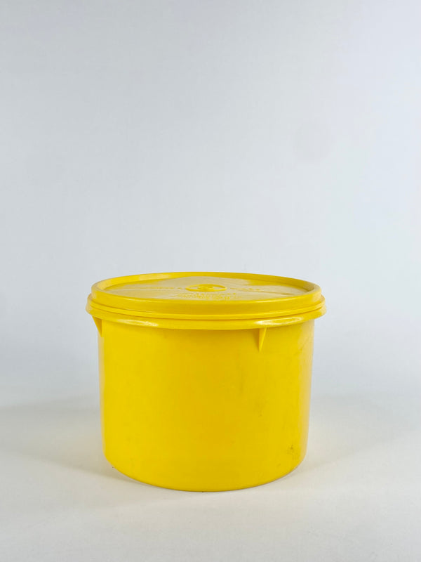 Vintage Sunshine Yellow Tupperware Cannister