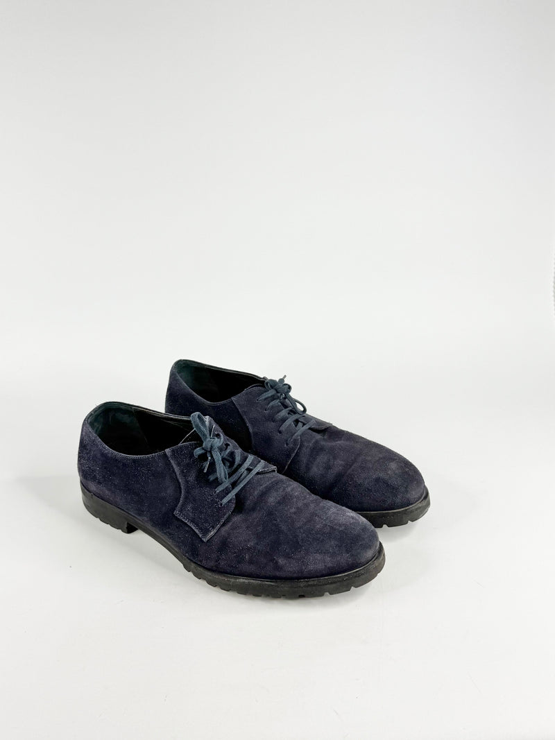Harry's of London Midnight Blue Suede Lace Ups - EU43