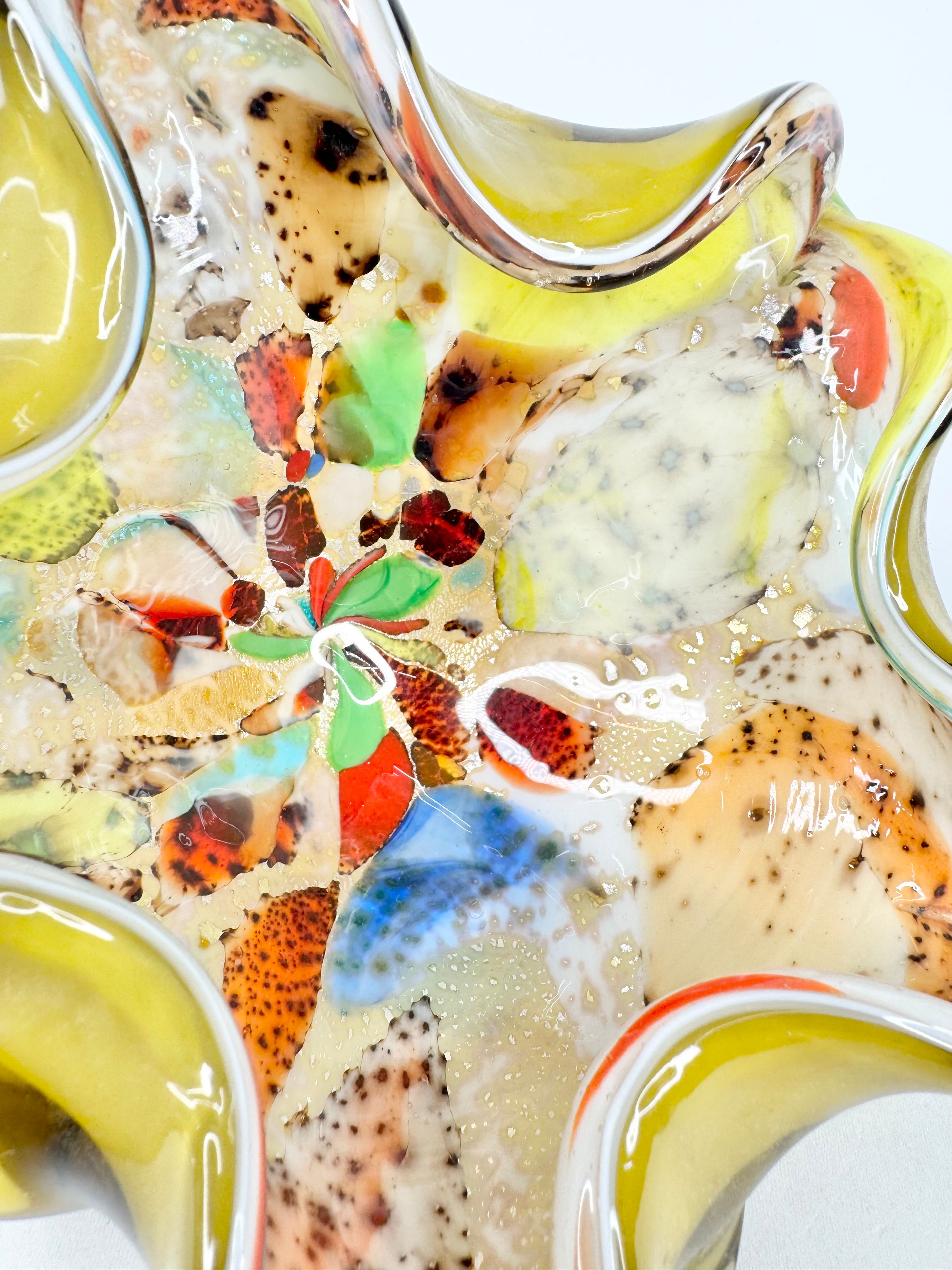 Vintage Murano Glass 'Tutti Fruitt' Dish