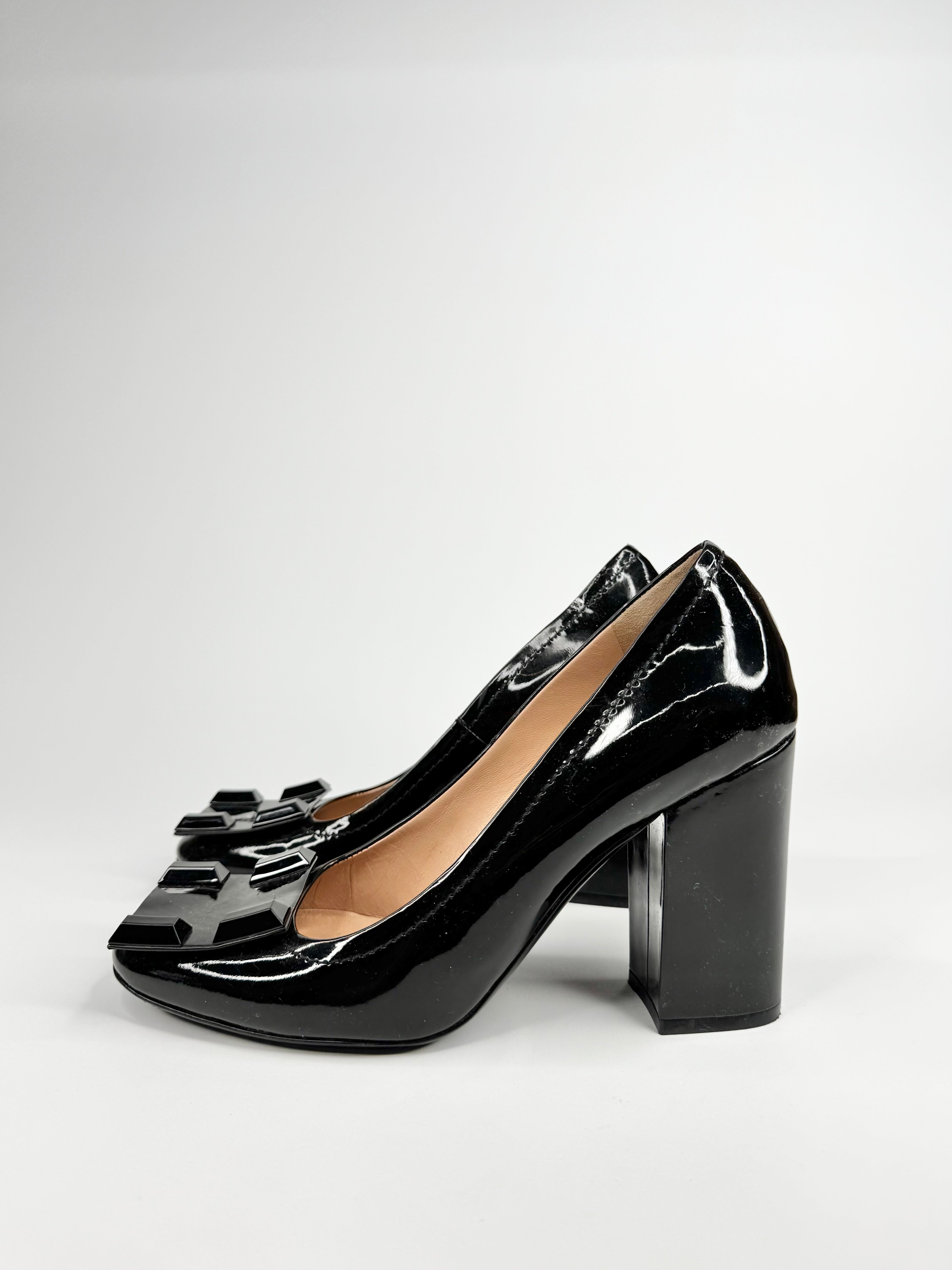 Francois Pinet Black Patent Leather Pumps - EU40