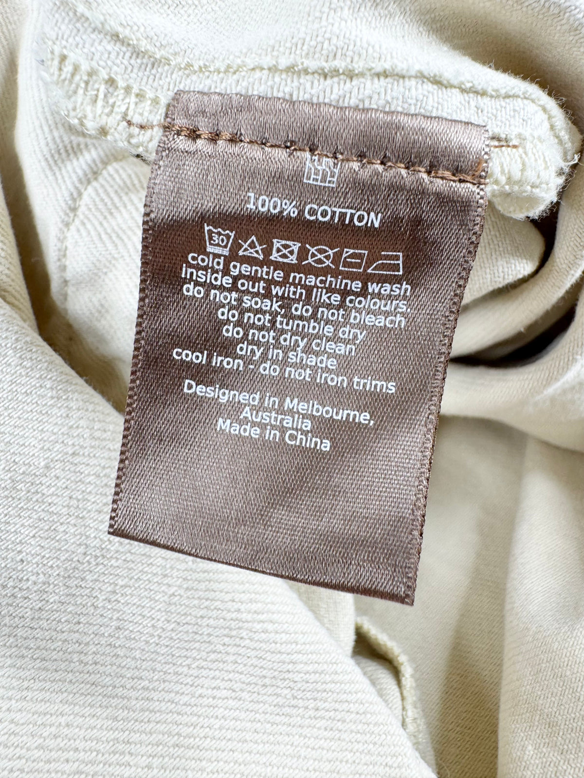 Henne Sandstone Drill Cotton Workers Jacket - AU6/8/10