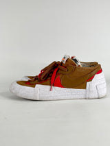 Nike x Sacai British Tan Blazer Low Sneakers - EU44.5