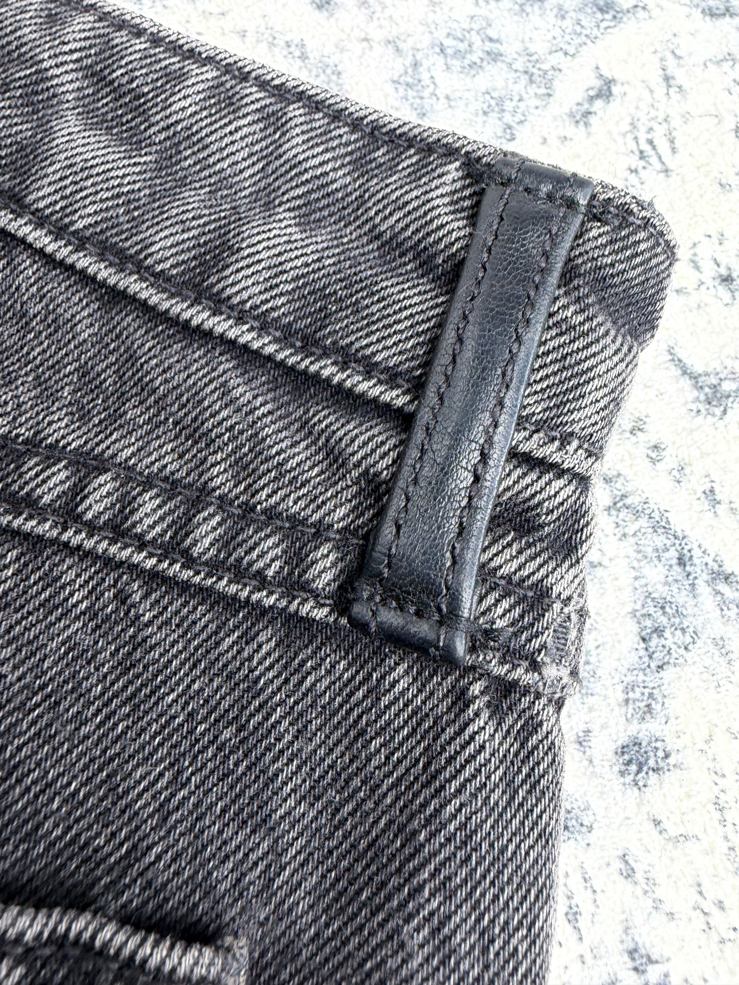Alexander Wang Denim Mini Skirt with Peep Lining - AU6