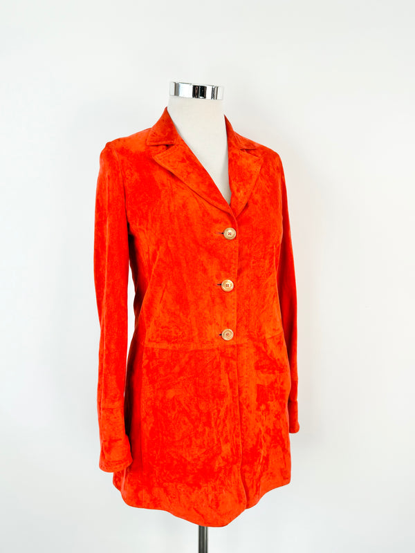 Fratelli Rossetti Chilli Red Suede Jacket - AU8