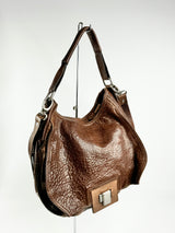 Gianni Chiarini Mahogany Leather Bag