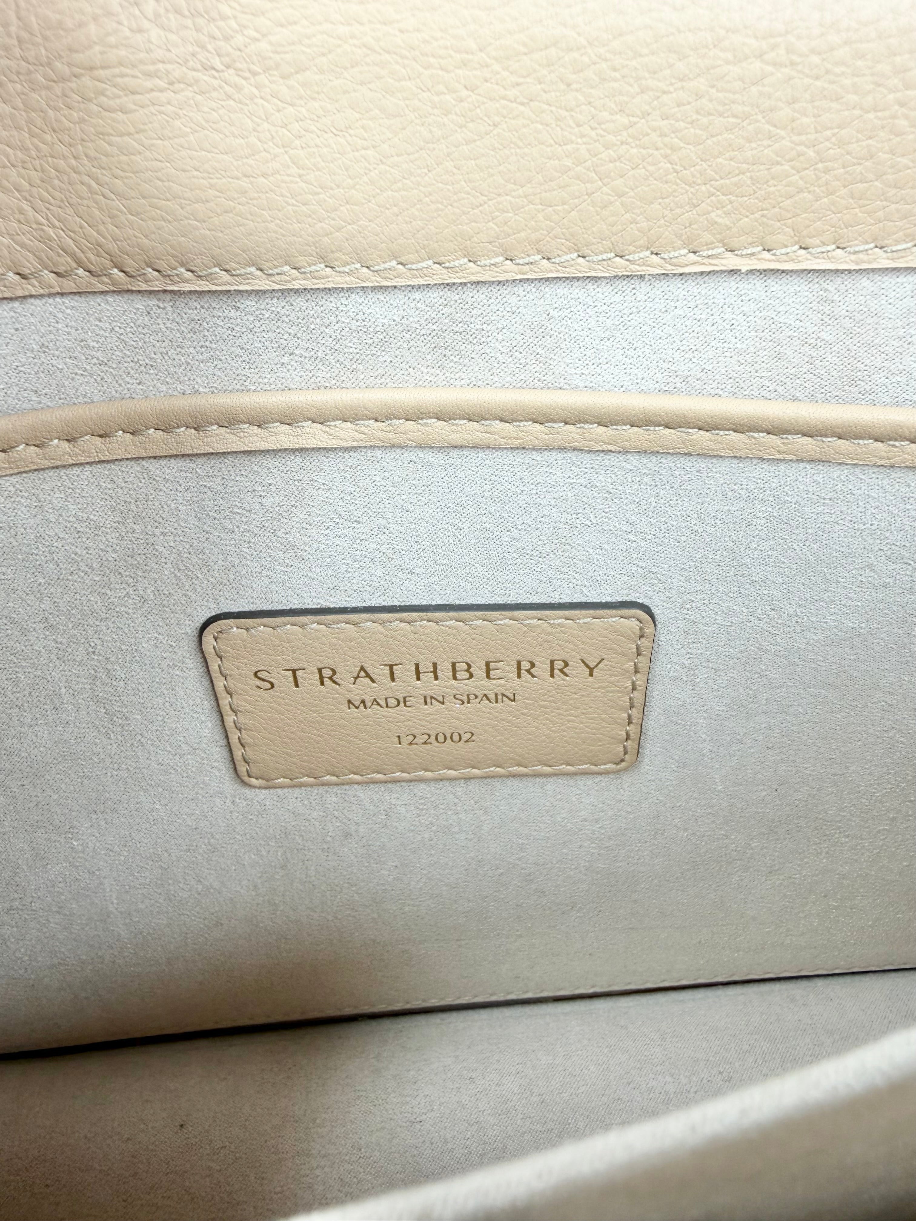 Strathberry Two-tone Leather Top Handle & Cross Body Bag