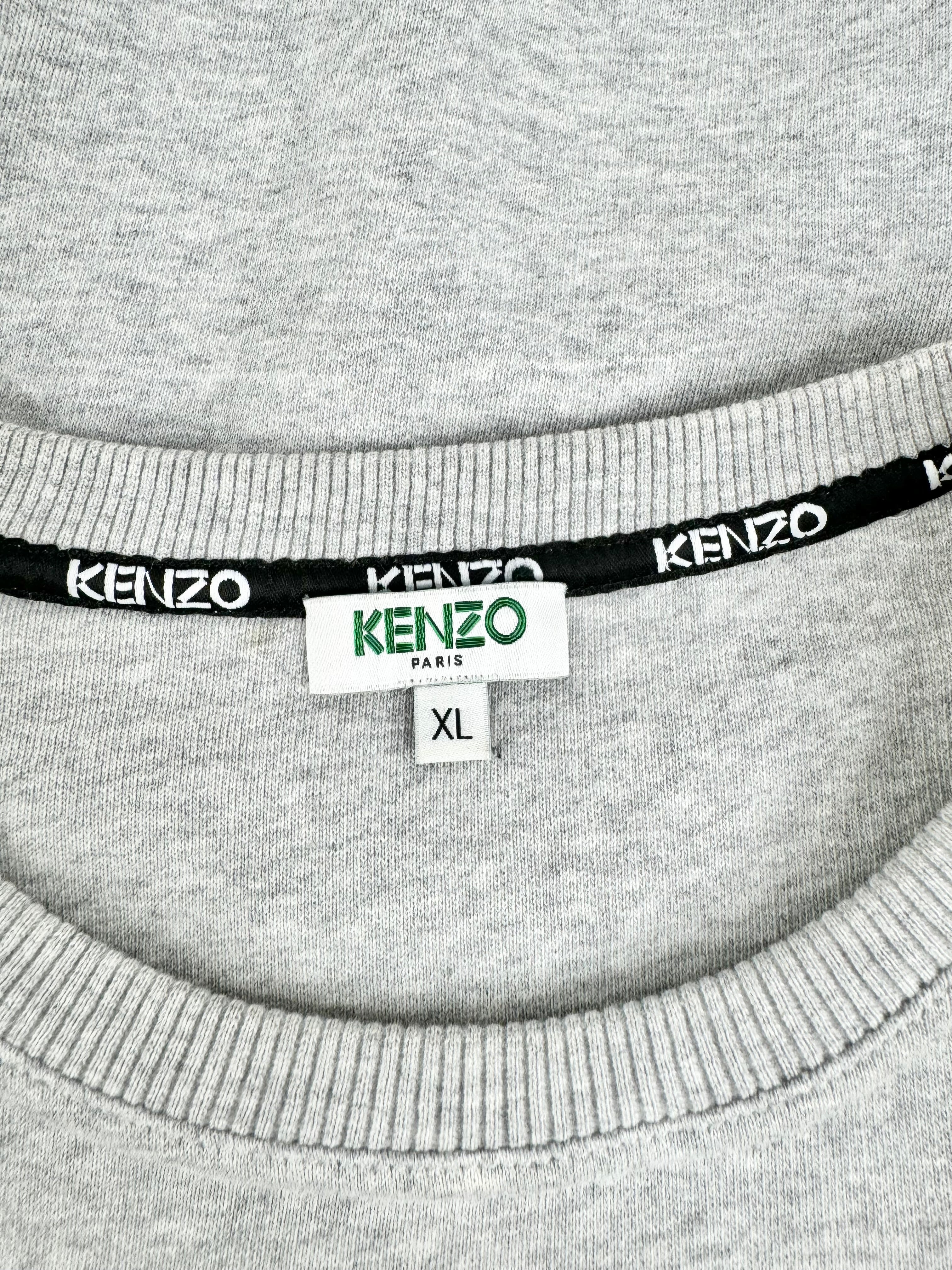 Kenzo Paris Grey Logo Sweater - XL