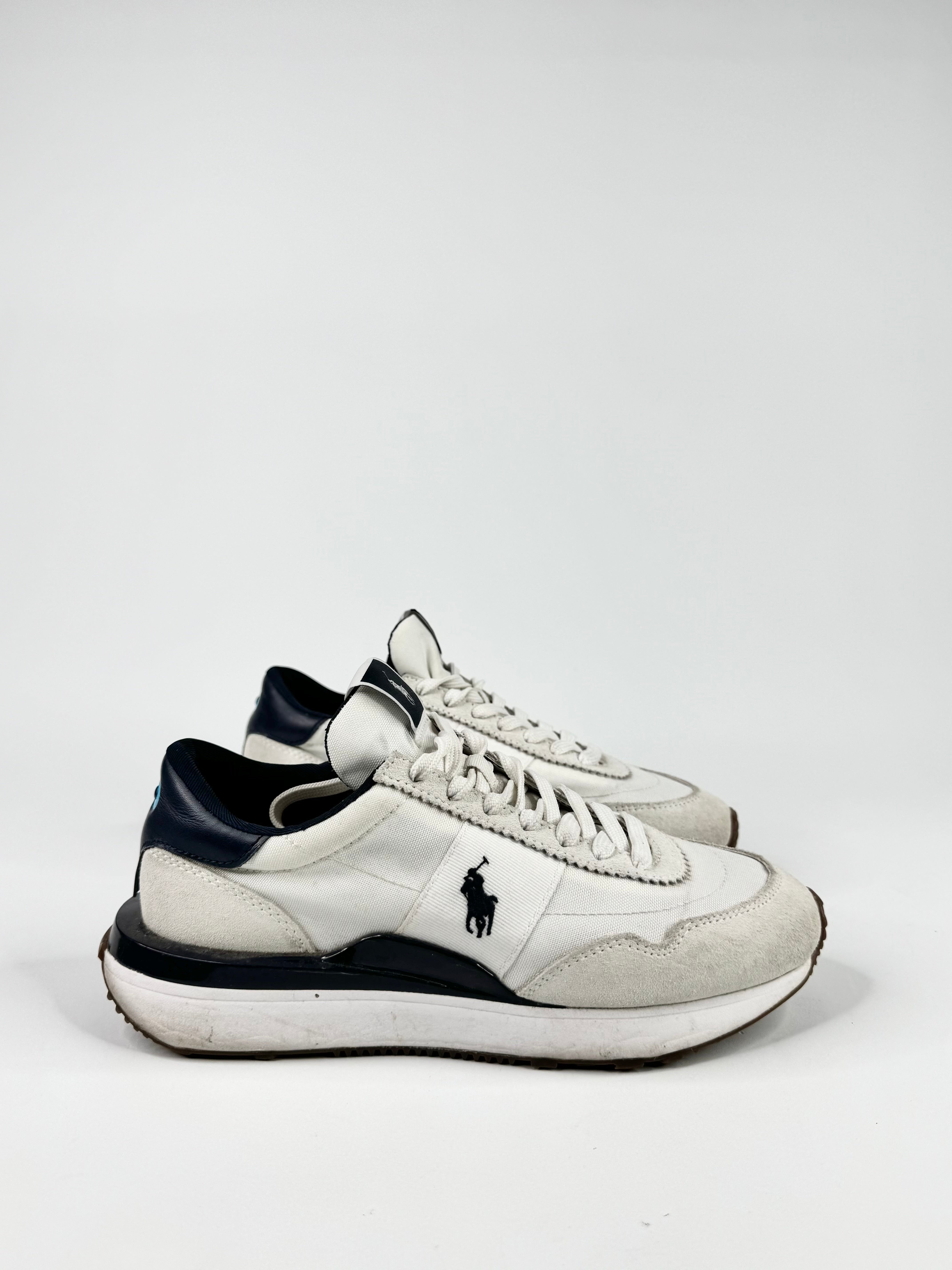 Ralph Lauren x Australian Open 'Train 89' White & Navy Trim Sneakers - EU38